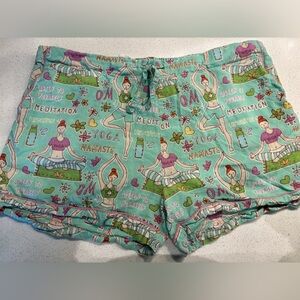 Mahogany Women's Size M My Yoga Life Yoga Pajama Meditation Shorts